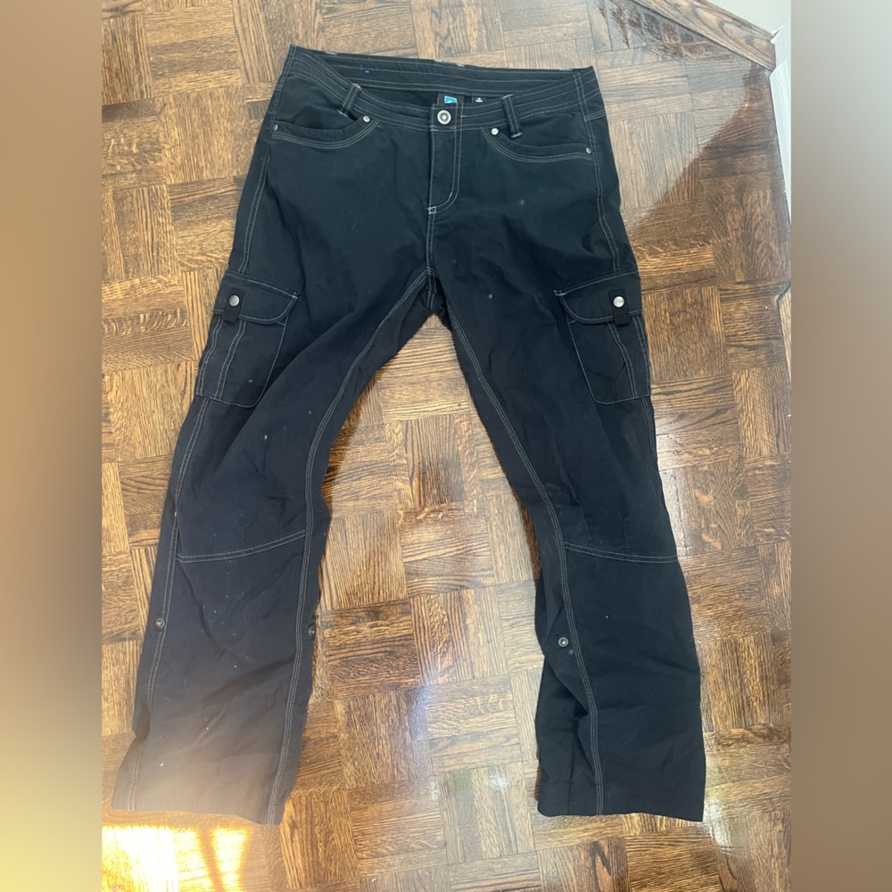 Vintage Low Rise Black Cargo Pants - Size 10